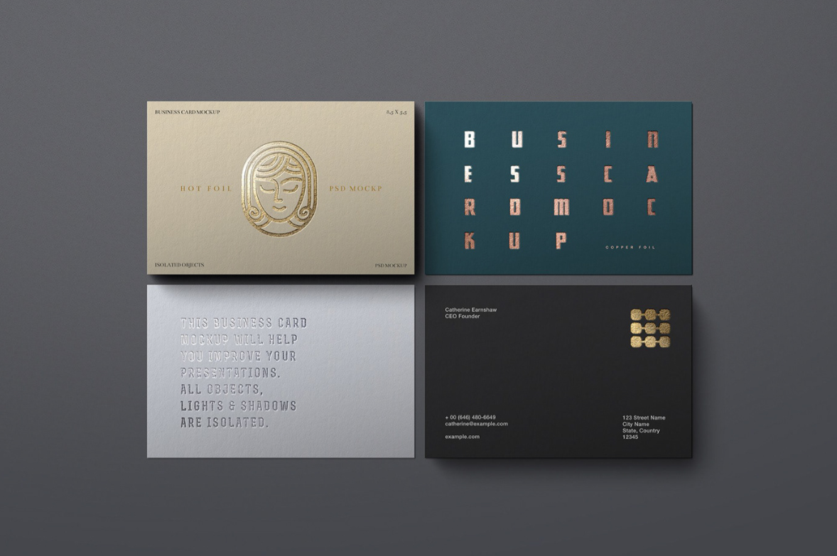 Color Foil Business Cards